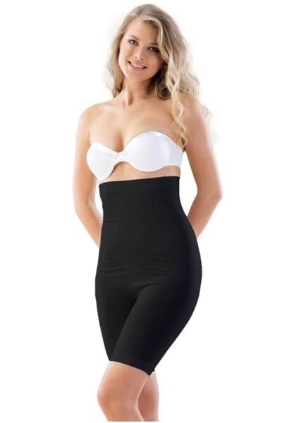 Emay Жіночий чорний корсет з високою талією і довгими штанинами