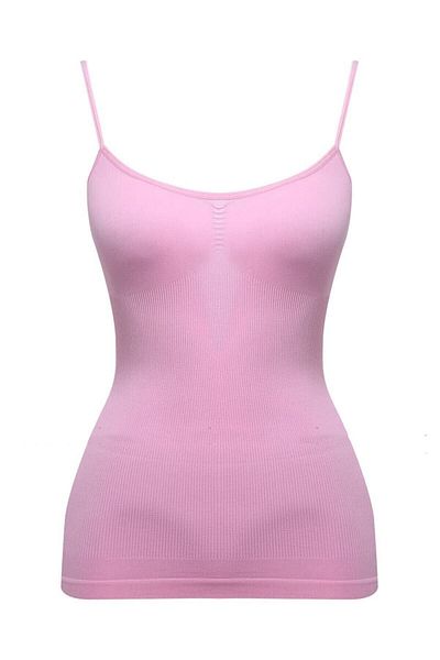 Emay Patternless Seamless Thin Strap Microfiber Women's Undershirt 5011