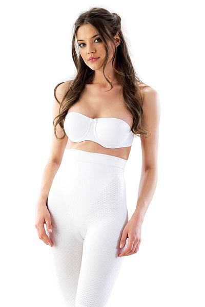 Emay Corset De Maternitate Boxer Celulita Fara Cusaturi Alb