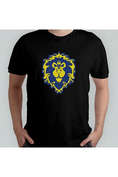 Pixxa World Of Warcraft - Alliance 100% Cotton Crew Neck T-shirt