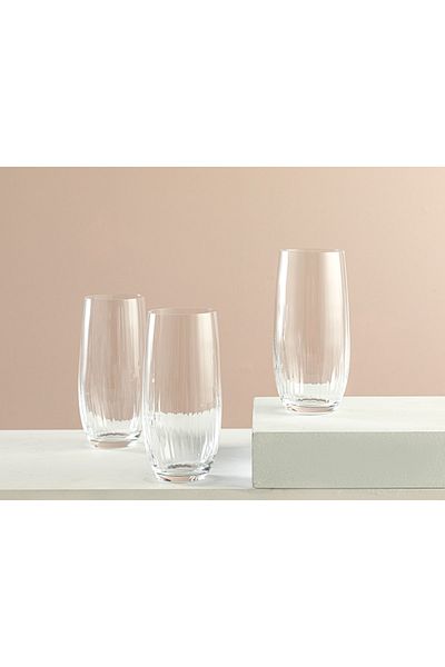English Home Pagrus Crystal 3-Piece Soft Drink Glass 350 ml