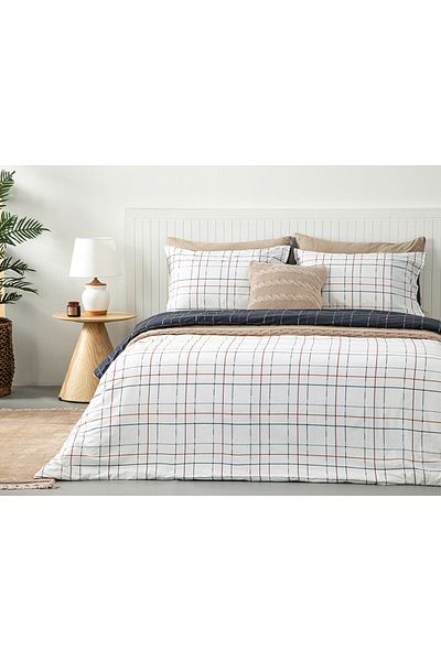 English Home Set Pipumă Super King Modern Bumbac Carid 260x220 Cm Gri