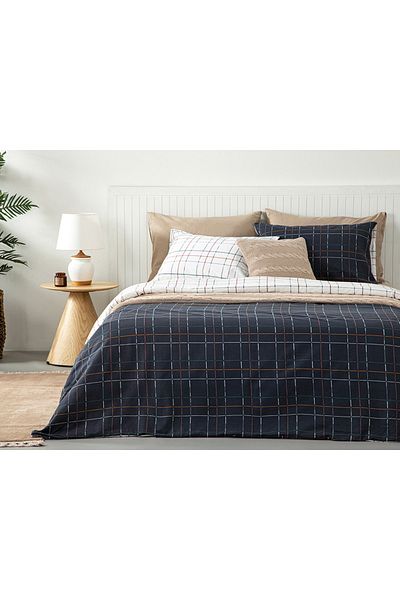 English Home Set Pipumă Super King Modern Bumbac Carid 260x220 Cm Gri