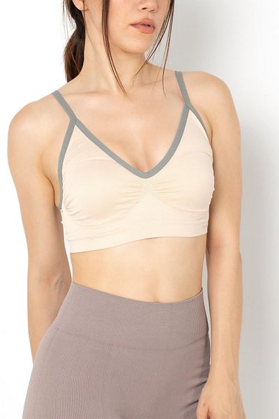 kingspearl Basic Bustier με λεπτομέρεια δαντέλας χωρίς ραφή