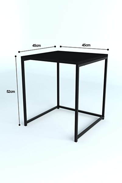 KODIGU Martina Tekli Sehpa | Siyah | 45x45x52cm