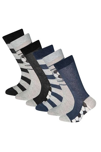 Ewers Jungen Socken, 6er Pack - Socken, Fußball, Baumwolle