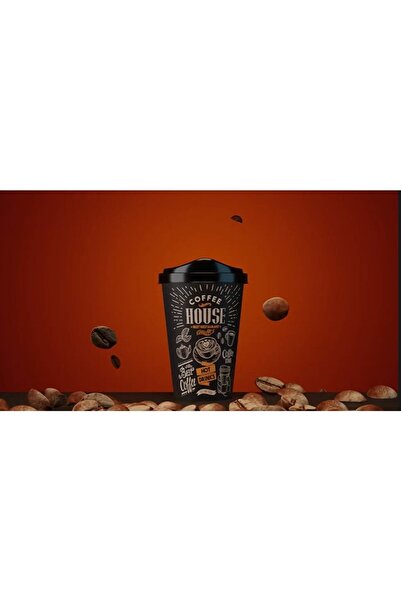 Cagla Homes 4'lü Kahve Bardağı Seti Coffee 400ml Yeniden Kullanılabilir