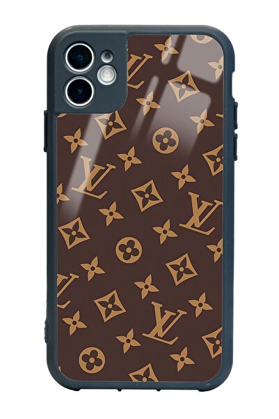 Spoyi Iphone 11 Kahverengi Lv Tasarımlı Lansman Glossy Telefon Kılıfı