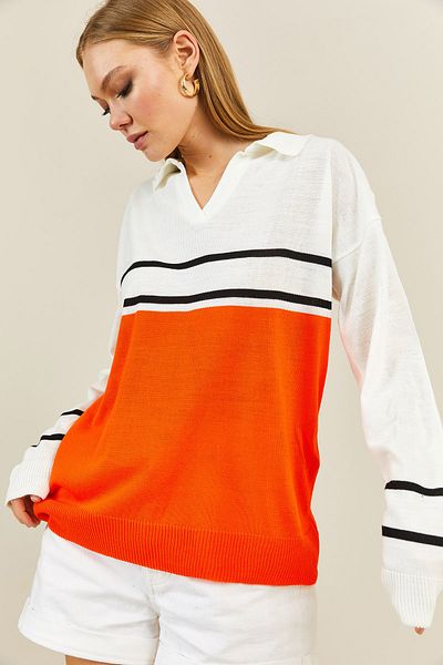 XHAN Pullover - Orange - Regular Fit