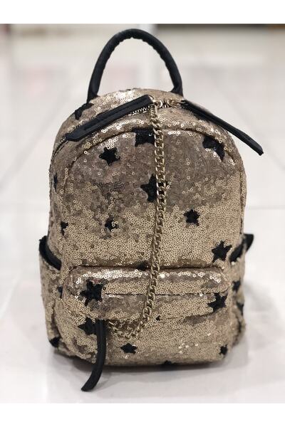 LUX LAZER ÇANTA Kadın Pullu Sırt Çanta