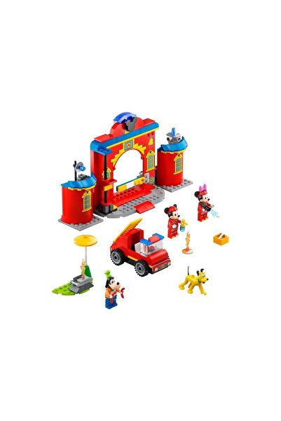 LEGO Disney Mickey &amp; Arkadaşlarının İtfaiye Merkezi ve Kamyonu 10776 Oyuncak Yapım Seti (144 Parça)