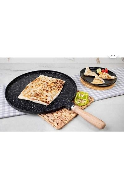 Kardelen Cmş 36 Cm Cast Granite Pancake Grill Pan