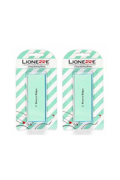 Lionesse قطعتان من مبرد طلاء الأظافر ذو 4 مراحل