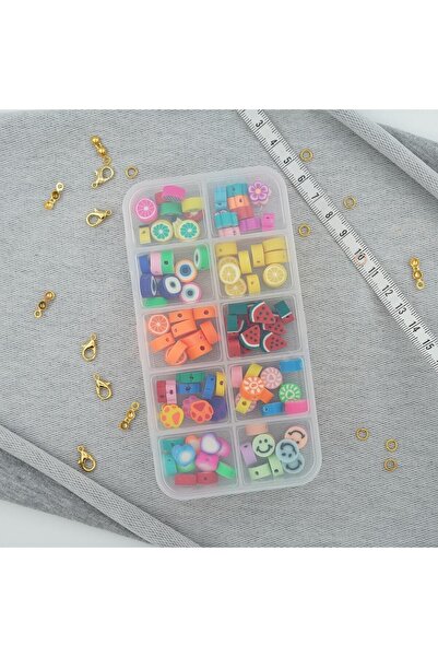 BONCUKBUĞRADA Set de mărgele Fimo Figure (110 bucăți de figurine)