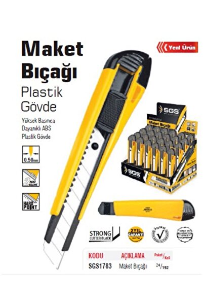 SGS Plastik Gövde Maket Bıçağı ( 1783 )