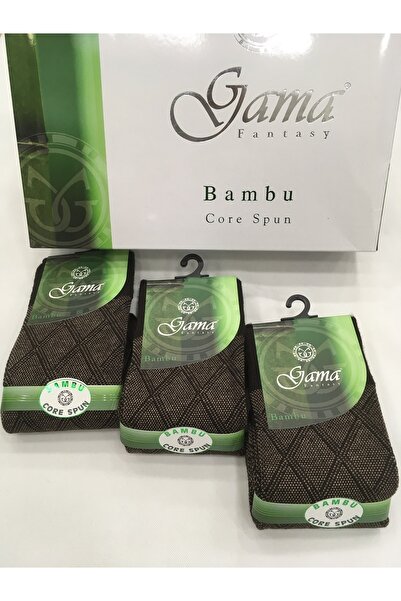 Gama Çorap 3 Pieces Thick Winter Men's Socks - Bamboo 100% Natural, Nylon Free Patterned