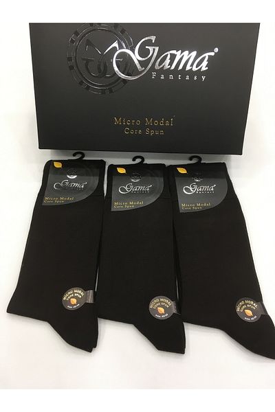 Gama Çorap 3 τεμάχια Micro Modal 100% φυσικό νάιλον χωρίς μονόχρωμες χοντρές χειμερινές ανδρικές κάλτσες