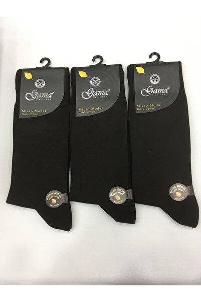 Gama Çorap 3 броя дебели зимни мъжки чорапи от микромодал, 100% естествен, без найлон, едноцветни