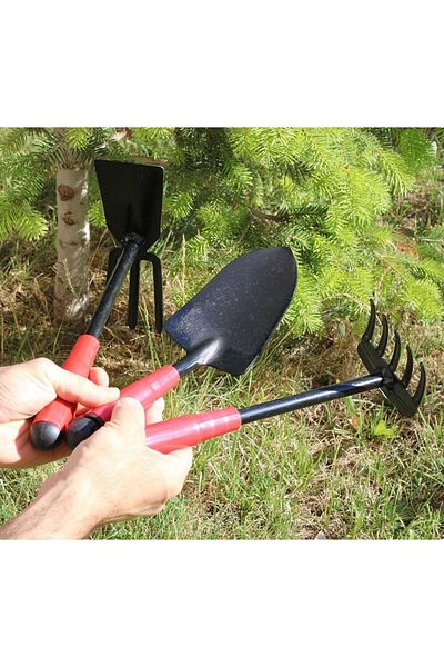 Anadolu Strong Vineyard Garden Hobby Set Rake-shovel-hoe