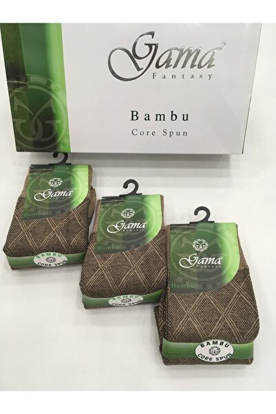 Gama Çorap 3 Pieces Thick Winter Men's Socks - Bamboo 100% Natural, Nylon Free Patterned
