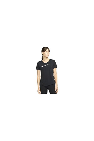 Nike Жіночий біговий лонгслів Drifit Swoosh з коротким рукавом