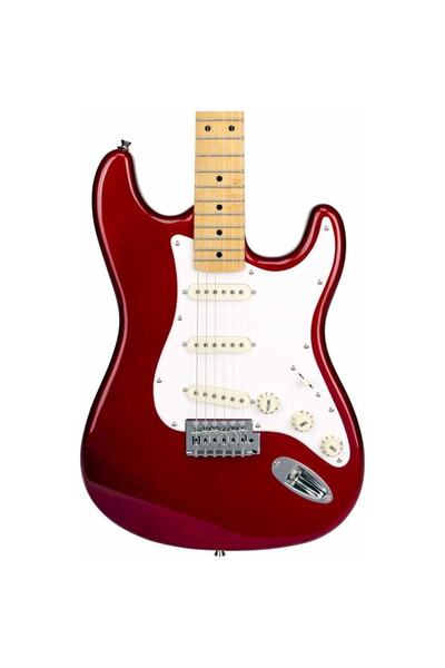SX Stratocaster Elektro Gitar (candy Apple Red) Sst62+car