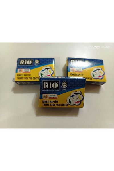 Rio Colorful Thumb Tacks 3 Pack