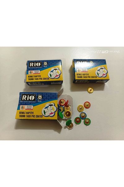Rio Colorful Thumb Tacks 3 Pack