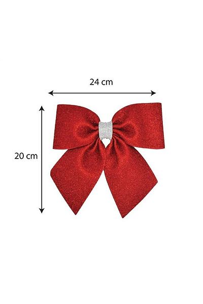 Happyland Christmas Ornament Eva Red Bow Small Christmas Decor 20 Cm X 24 Cm Christmas Tree Ornament