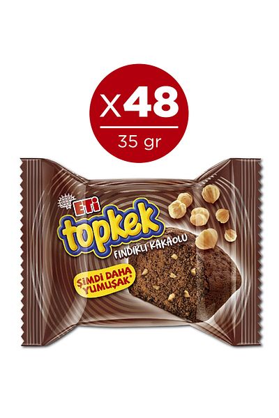 Eti Topkek Hazelnut Cocoa 35 g X 48 Pieces