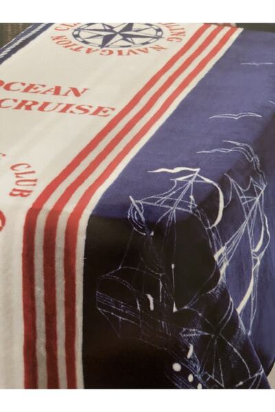 MİNK Marine Tema Lisanlı Tek Kişilik Battaniye /yatak Örtüsü/