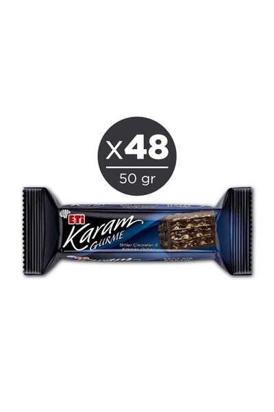 Eti Karam Gurme Bitter Çikolatalı Gofret 50 G X 48 Adet