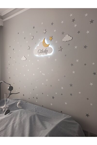 woodengifts Çocuk Odası Dekoratif Gece Lambası Aydınlatma