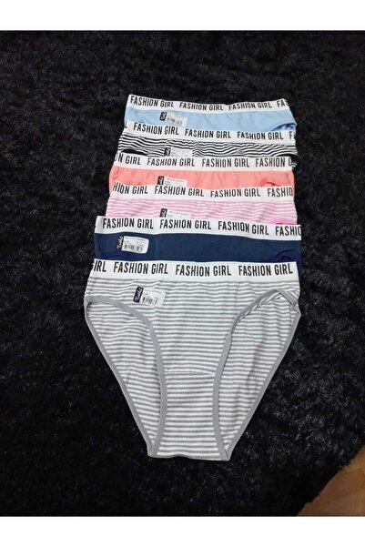 Tutku Hera Bikini Багатокольорові модні жіночі трусики 6 штук