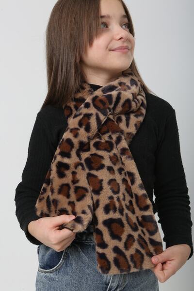 BALIENTE М'яка дитяча шарф-хомут з леопардовим візерунком