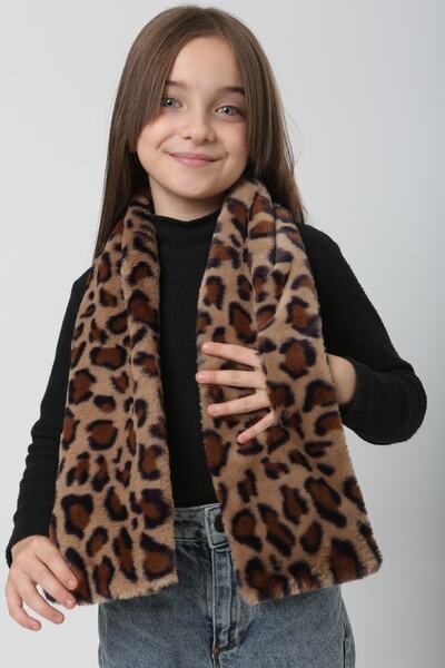 BALIENTE М'яка дитяча шарф-хомут з леопардовим візерунком