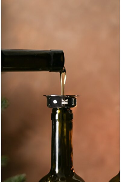 KHAKMA Multi-Purpose Minimal Steel Metal Oil Pot Oil Funnel
