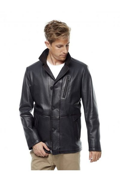 Hodore Alexa Jumbo Leather Coat