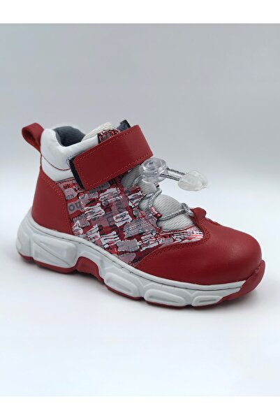 Zeyno Bebe Kırmızı Magazin Baskılı Çocuk Bot