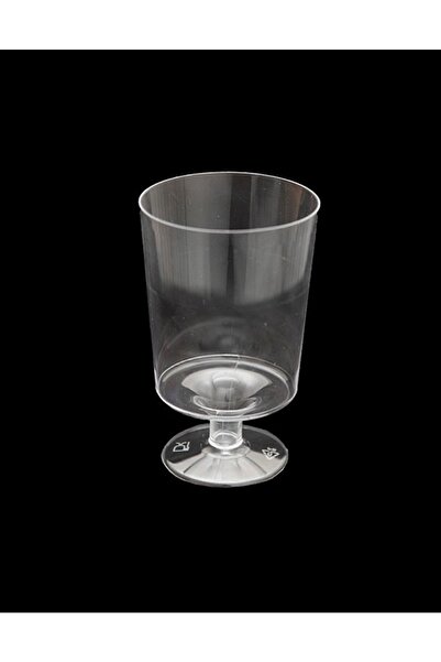 14Süs Plastik Akrilik Şarap Kadehi Mini 10 Adet - Şeffaf, Kristal, Sert