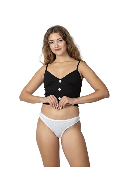 Gizem iç giyim Трусики бікіні, 6 штук в упаковці, бавовна, білий