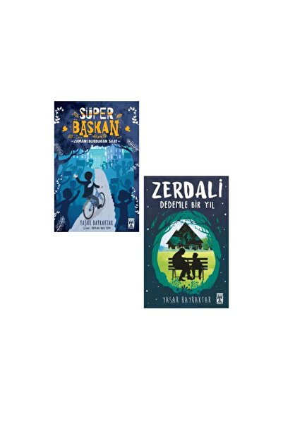 Genç Timaş Yaşar Bayraktar 2 Kitap Set - Süper Başkan - Zerdali Dedemle Bir Yıl