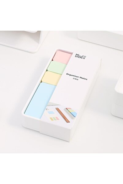 Deli Nusign Stıcky Notes Plastik Yapışkanlı Not Kağıdı Seti 4 Renk Ns-116