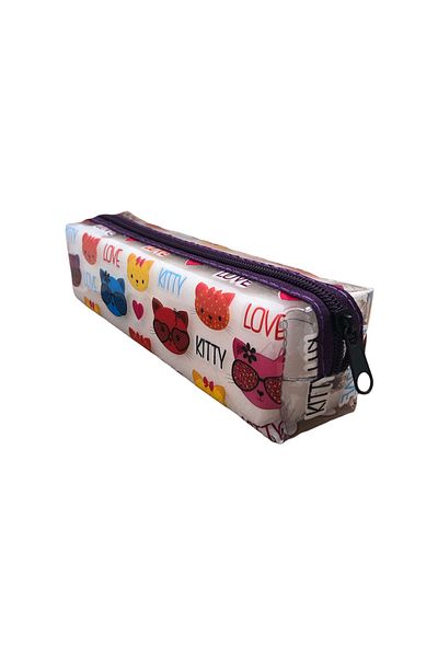 Mikro Διαφανής μολυβοθήκη 19x6 - Τσάντα μολυβιού με σχέδια