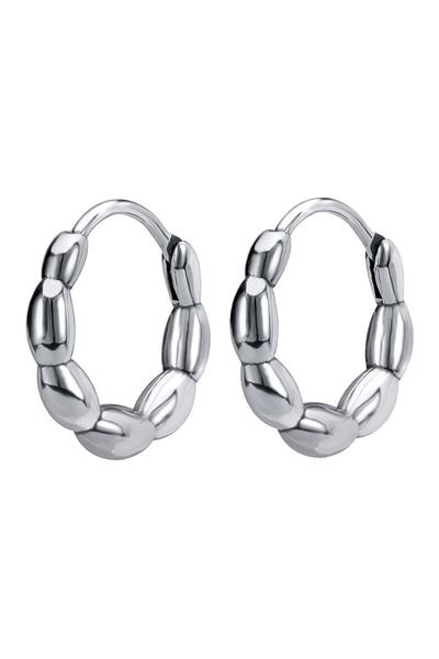 northstarshop Halka Özel Dizayn 316l Çelik Erkek Küpe