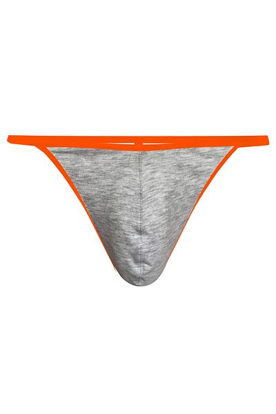 darkzone Neon Elastic Gray Men's Thong