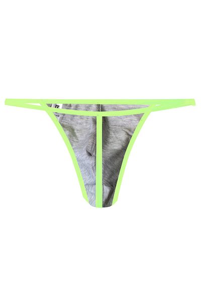 darkzone Neon Elastic Gray Men's Thong