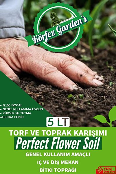 körfezgardens Körfez Garden’s Torf Ve Toprak Saksı Çiçek Toprağı Besleyici Katkılı