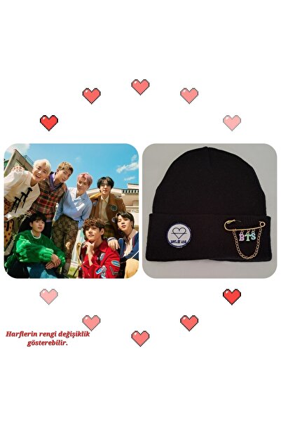 SOUL BY A&B Bts Siyah Renk Bere Rm Jin Suga Jhope Jimin Taehyung Jungkook Şap...