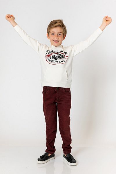 incity Boy's Burgundy Trousers